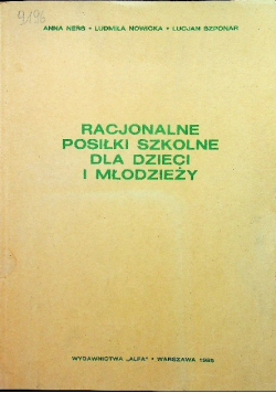 Racjonalne posiłki szkolne dla dzieci i młodzieży