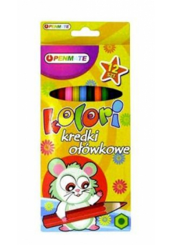 Kredki Kolori ołówkowe 12 kolorów PENMATE