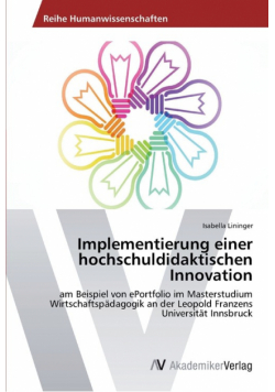 Implementierung einer hochschuldidaktischen Innovation