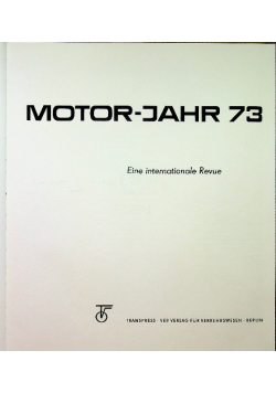 Motor jahr 73 eine internationale