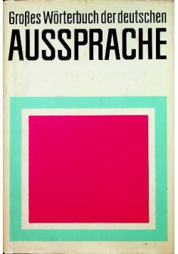 Grosses Worterbuch Der Deutschen Aussprache