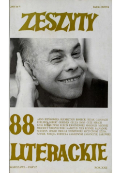 Zeszyty literackie 88 4/2004