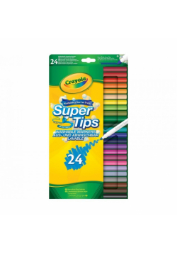 Flamastry grube i cienkie 24 kolory CRAYOLA