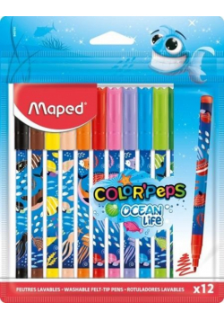 Flamastry Color Peps Ocean Deco 12szt. MAPED