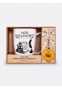 Zestaw / brelok + kubek / MÓL KSIĄŻKOWY