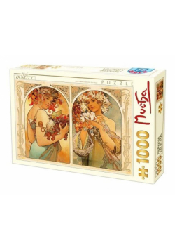 Puzzle 1000 Alfons Mucha, Owoc i kwiat