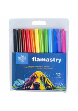 Flamastry 7710/2AB 12 kolorów Pies