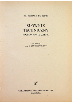 Słownik techniczny polsko portugalski