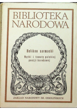 Wątki i tematy polskiej poezji barokowej