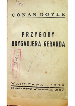 Przygody Brygadiera Gerarda 1929 r.