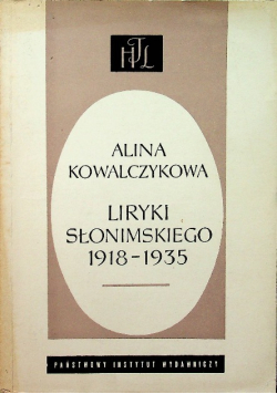 Liryka Słonimskiego 1918 - 1935