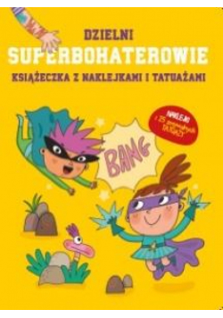 Książeczka z naklej. i tatuażami -Superbohaterowie