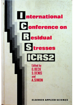 International conference on residual stresses