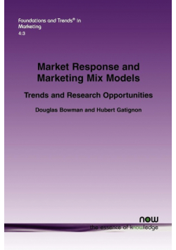 Market Response and Marketing Mix Models
