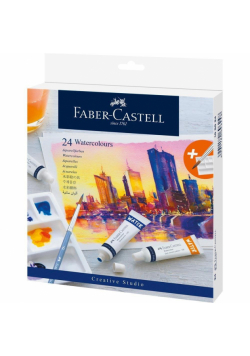 Farby akwarelowe CS w tubkach 24 kolory