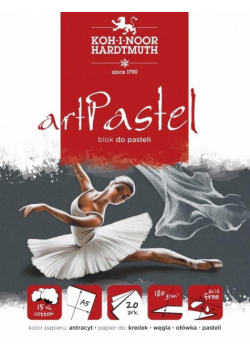 Blok do pasteli artpastel antrycyt A5 20K 180g