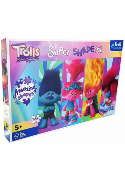 Puzzle 104 Super Shape XL Zabawy z Trollami TREFL