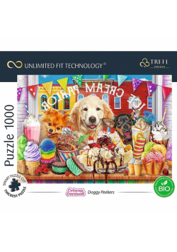 Puzzle 1000 Cuteness Overload: Doggy Peekers TREFL