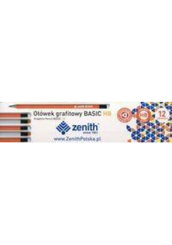 Ołówek Basic trójkątny z gumką HB (12szt) ZENITH