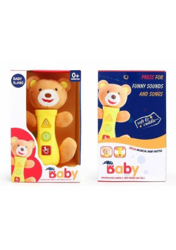 Przytulanka światło dźwięk 20cm Miś