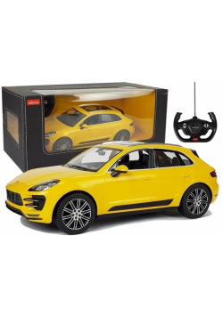 Auto R/C Porsche Macan Rastar 1:14 żółte