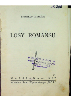 Losy Romansu 1927 r .