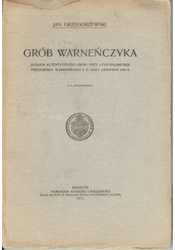 Grób Warneńczyka 1911 r.