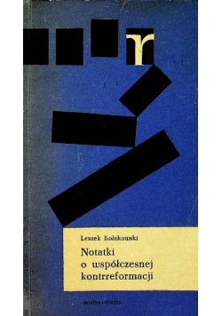 Notatki o współczesnej kontrreformacji