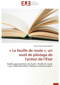 la feuille de route , un outil de pilotage de l'action de l état