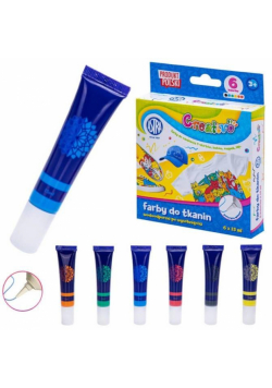 Farby do tkanin Creativo 6x15ml ASTRA