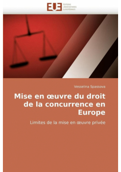 Mise en  uvre du droit de la concurrence en europe