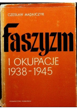 Faszyzm i okupacje 1938 - 1945