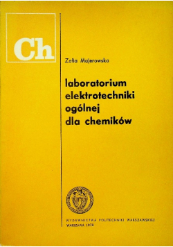 Laboratorium elektrotechniki ogólnej dla chemików