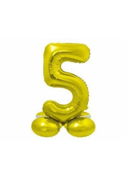 Balon foliowy stojący 5 złoty 72cm