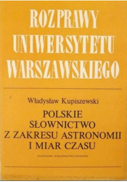 Polskie słownictwo z zakresu astronomii i miar czasu