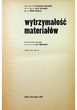 Wytrzymałość materiałów