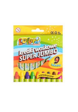 Kredki woskowe Super Jumbo 9 kolorów PENMATE