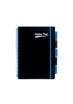 Project Book Neon Black A4/100K kratka niebieski