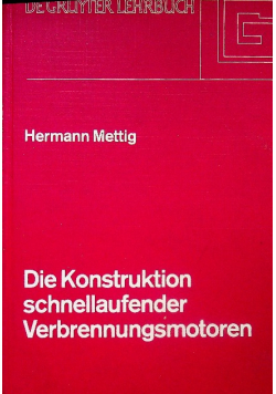 Die Konstruktion schnellaufender Verbrennungsmotoren