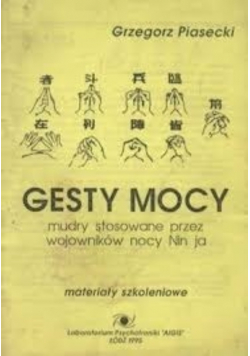 Gesty mocy mudry stosowane przez wojowników nocy Nin ja