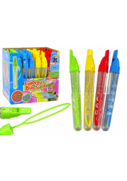 Bańki mydlane gwizdek 40ml 19cm MIX