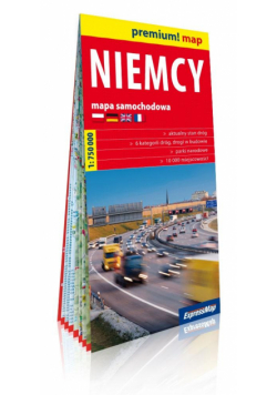 Premium! map Niemcy 1:750 000 mapa w.2019
