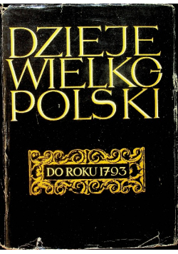 Dzieje Wielkopolski do roku 1793  Tom I