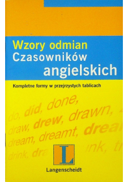 Wzory odmian czasowników angielskich