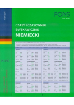 Czasy i czasowniki błyskawicznie. Niemiecki PONS