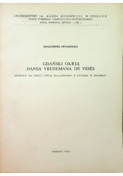 Gdański okres hansa vredemana de vries