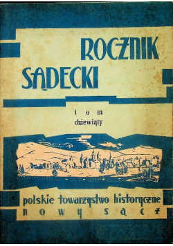 Rocznik sądecki Tom 9
