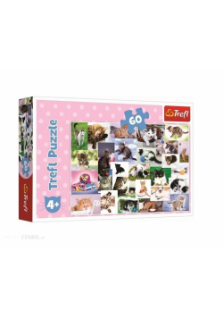 Puzzle 60 Koci świat TREFL
