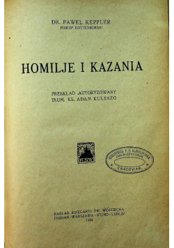 Homilje i kazania 1924r