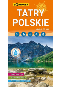 Tatry Polskie mapa laminowana